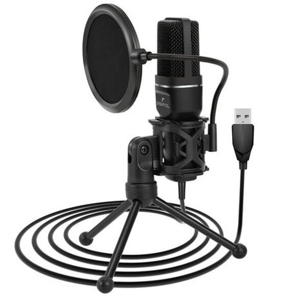 Ergopixel USB Condenser Microphone with Tripod - Black NWT - Picture 1 of 2